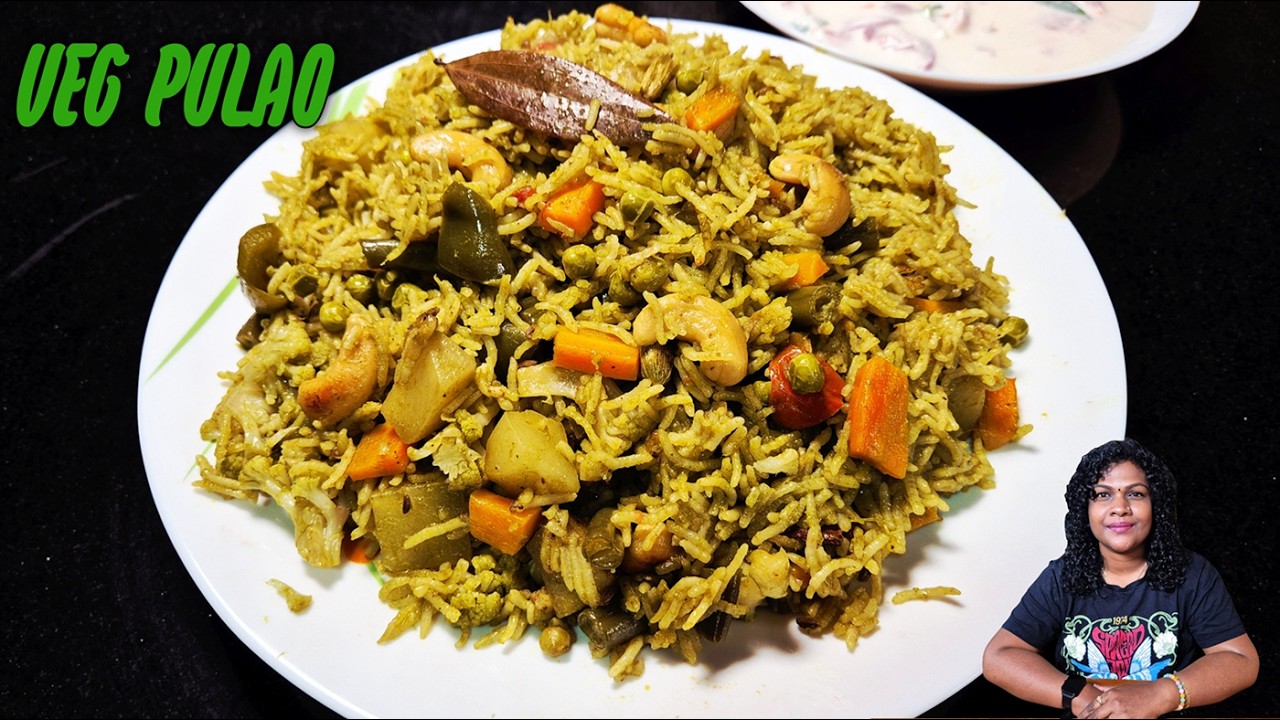 Lunch Box ന് പെർഫെക്റ്റ് മിക്സഡ് വെജ് പുലാവ് | Simple & Tasty Mixed vegetable pulao