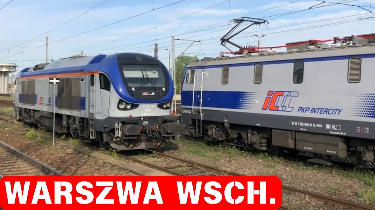 Warszawa Wschodnia pociągi po robocie! 2 lokomotyw z EIC Ślęża!