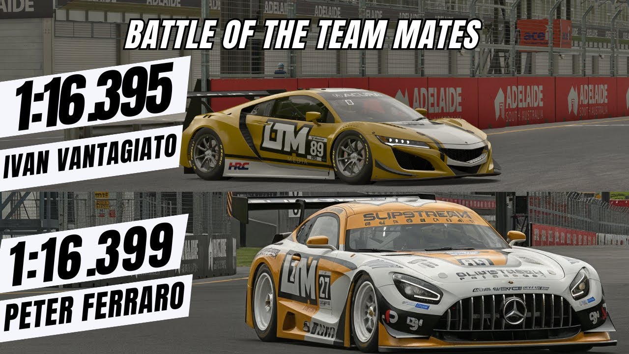 iRacing Adelaide Fixed Setup GT3 | Battle of the Team Mates