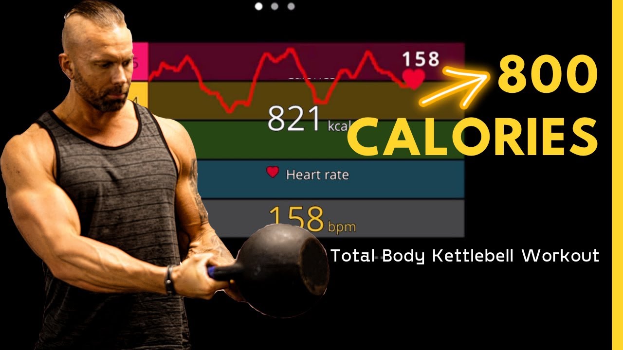 45 Minute Total Body Kettlebell Workout. [ 800 Calories]