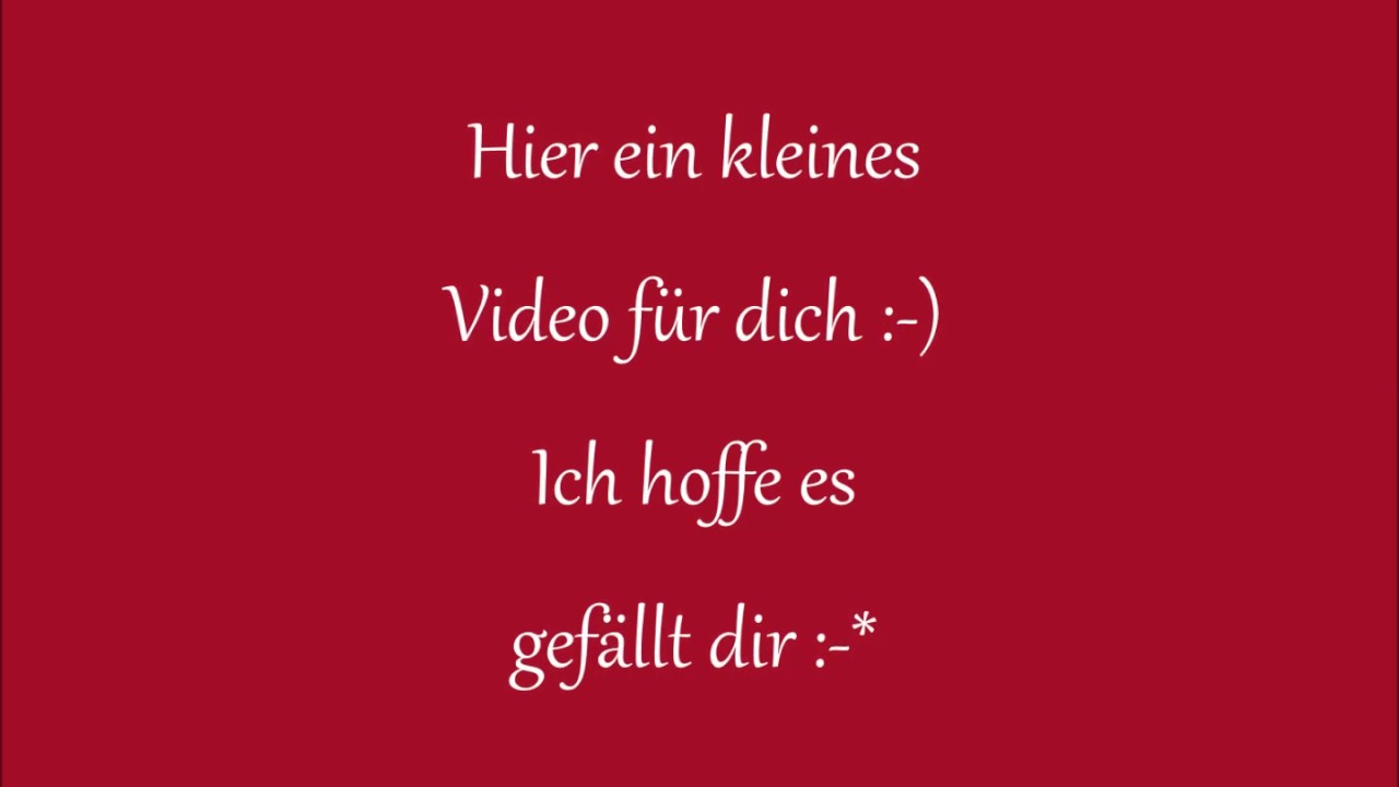 Liebesvideo zum Weinen