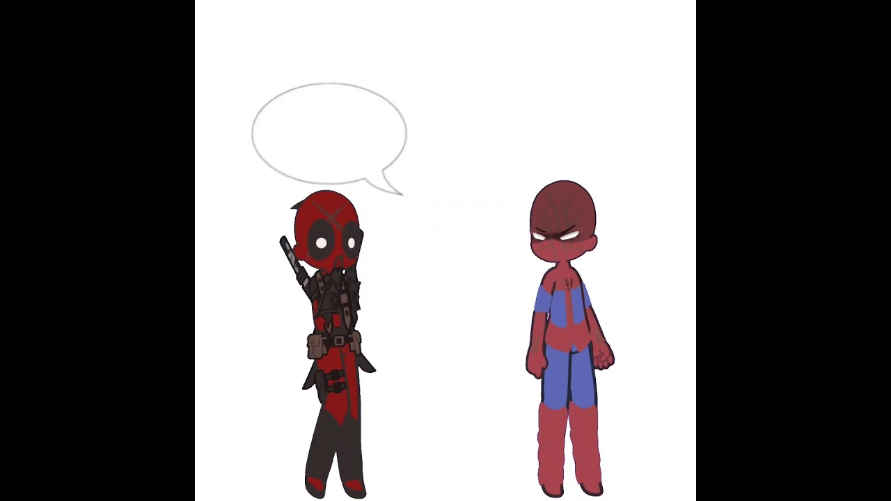 One two three four... [ Spideypool ] #_laric0s_ #gacha #spiderman #deadpool #marvelcomics
