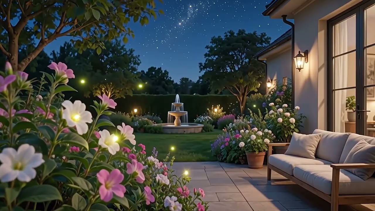 Peaceful Garden night