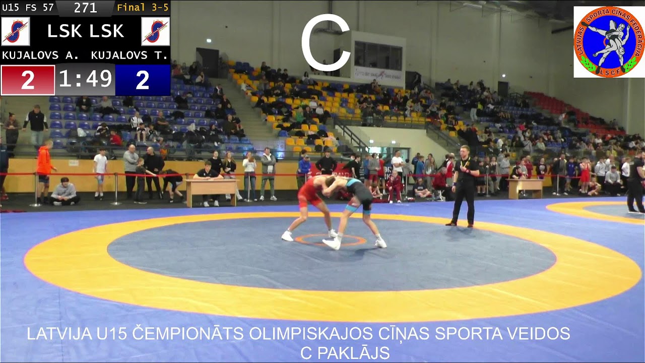 LATVIJAS ČEMPIONĀTS OLIMPISKAJOS CĪŅAS VEIDOS PIEAUGUŠAJIEM C PAKLĀJS 7.03.2026.