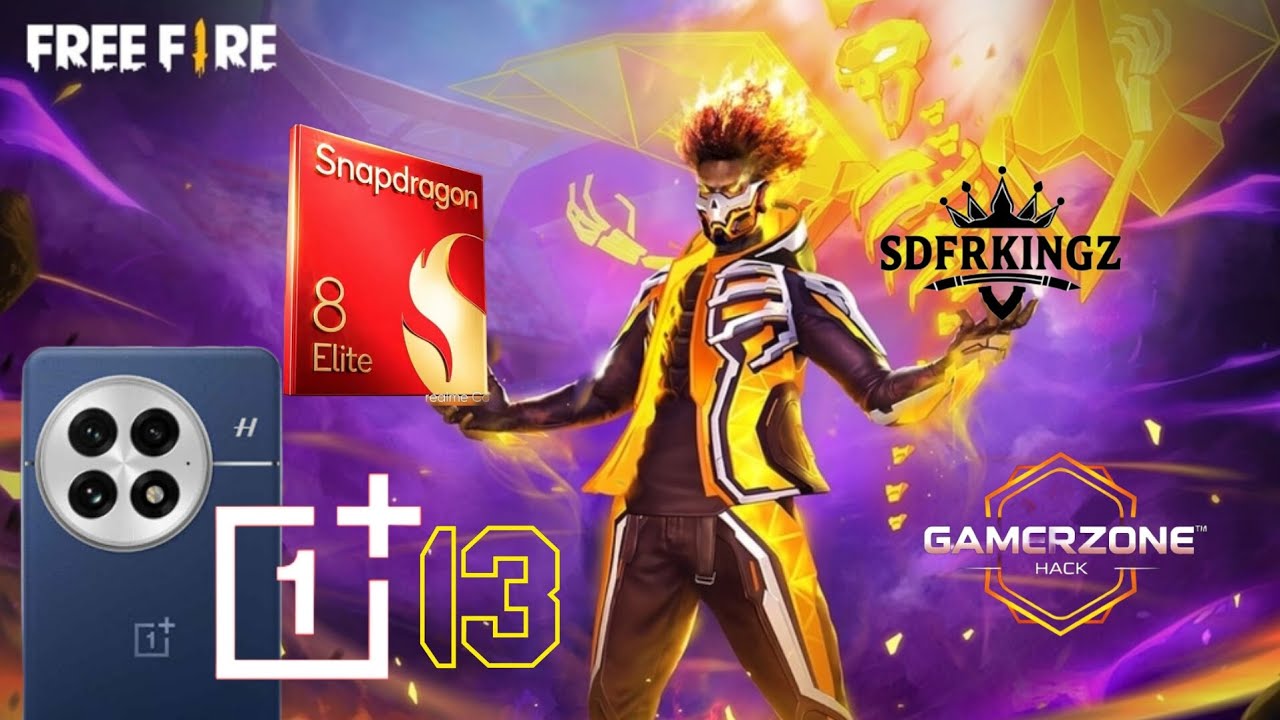 Free Fire Max OnePlus 13 Max Graphics Snapdragon 8 Elite Gameplay
