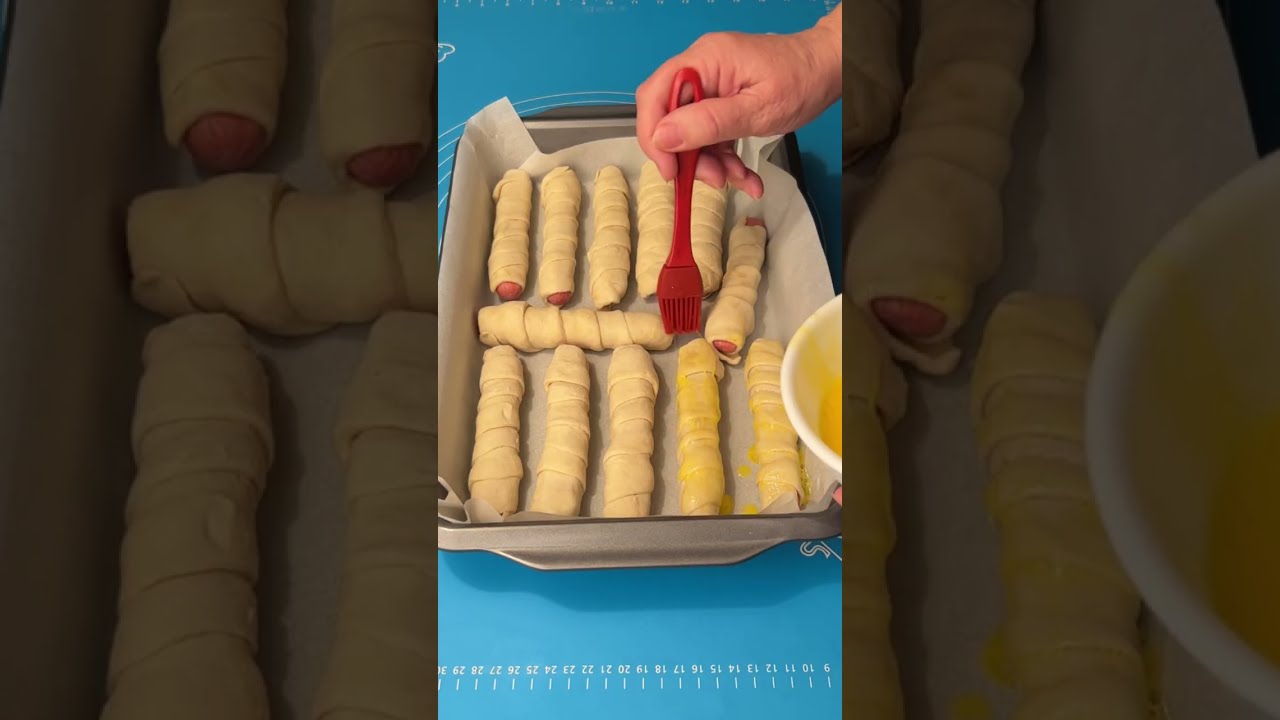 Puff pastry hot dogs  #puffpastry #puffpastryhotdog #hotdog #puffpastryrecipe  #cookandflip