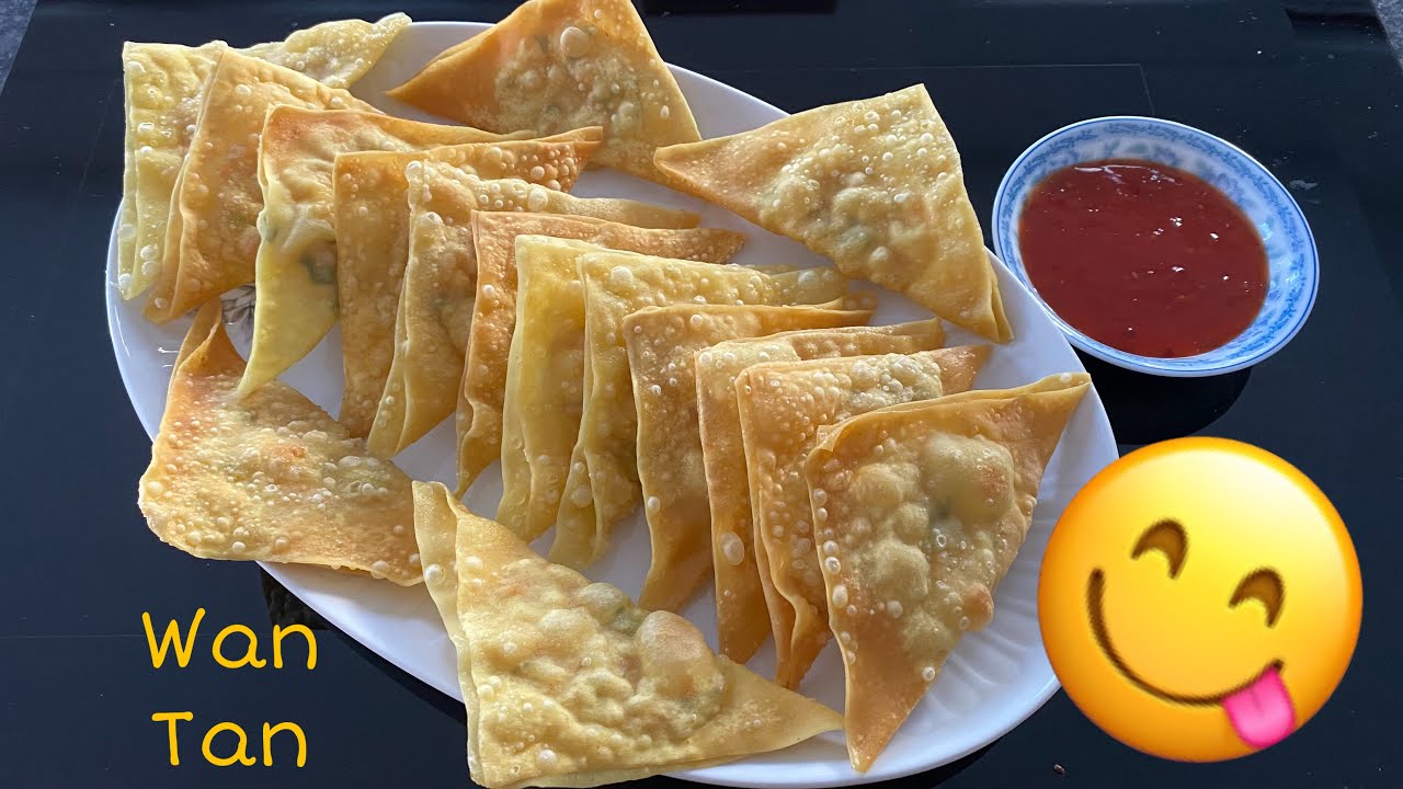 Wan Tan chi&ecirc;n v&agrave; nấu s&uacute;p - gebacken Wan Tan selber machen