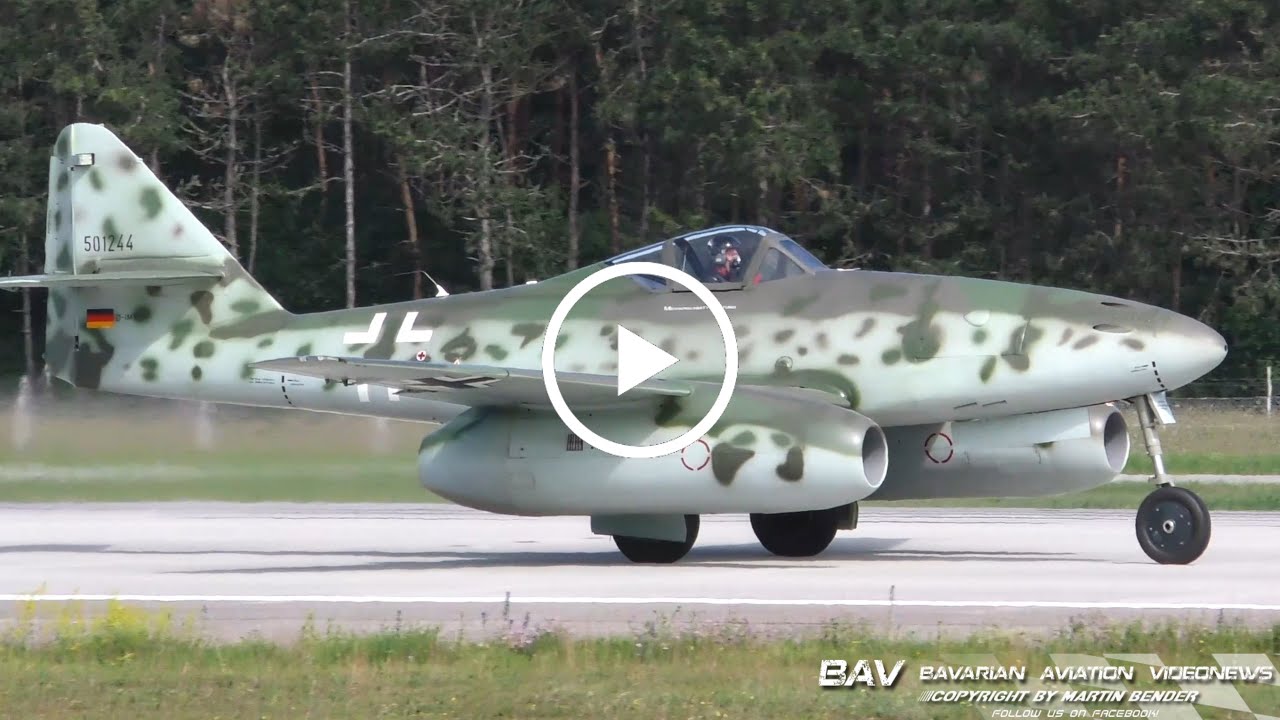 Messerschmitt Me262A-1a Schwalbe - Messerschmitt Stiftung D-IMTT - takeoff at Manching Air Base