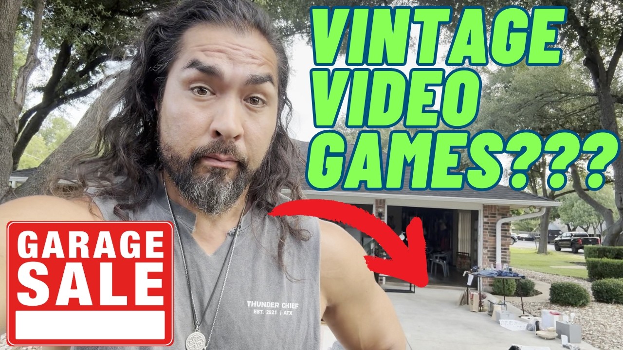 HOW I FOUND VINTAGE IN BOX VIDEO GAMES AT A GARAGE SALE