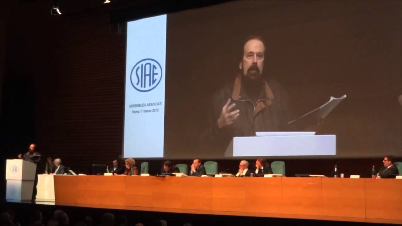 Vittorio Nocenzi all'Assemblea SIAE del 1 Marzo 2013