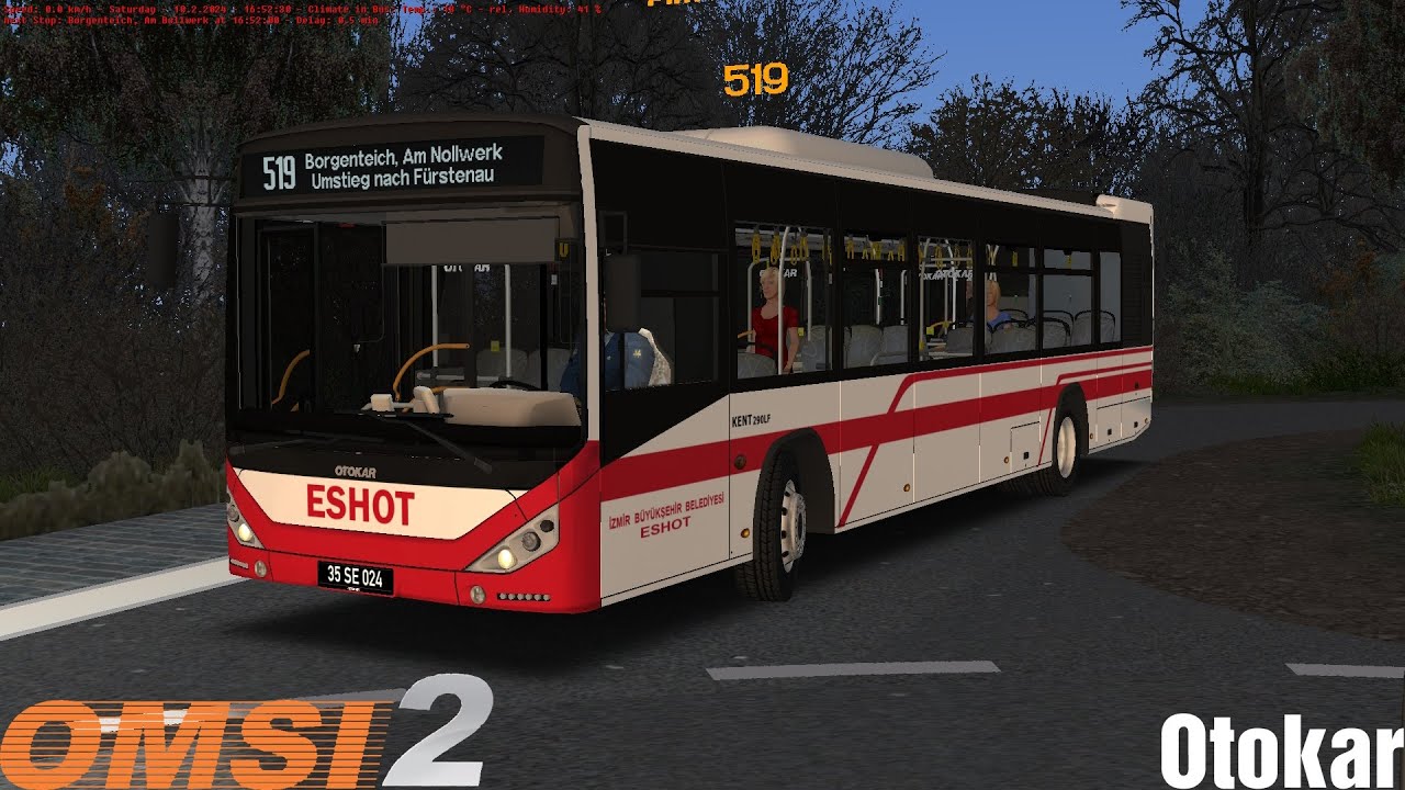 Omsi 2 - Gerolstein - Line 519 - Otokar Kent C Voith