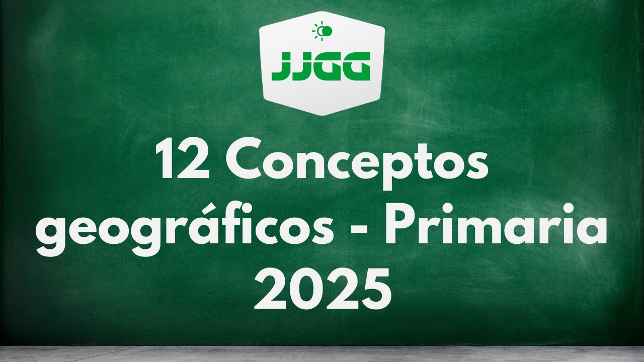 12 Conceptos geográficos - Primaria 2025