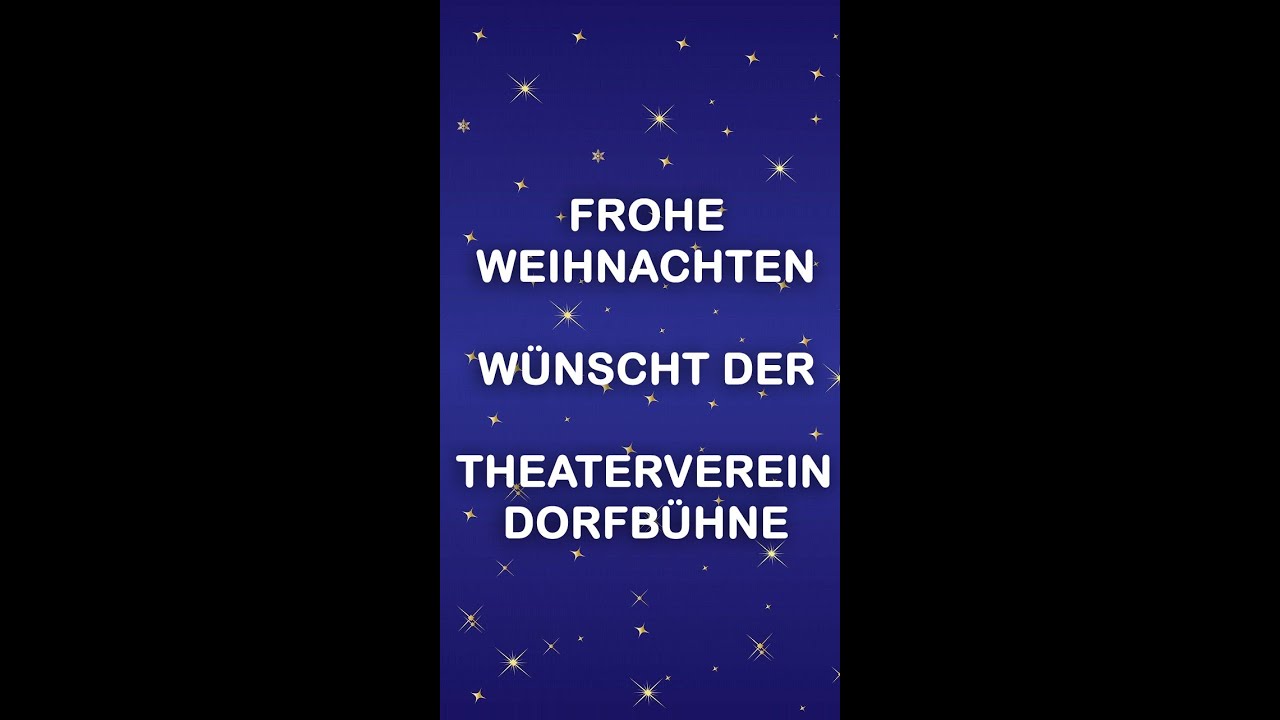 Weihnachtsgruss der Theaterkids des Theaterverein Dorfbühne