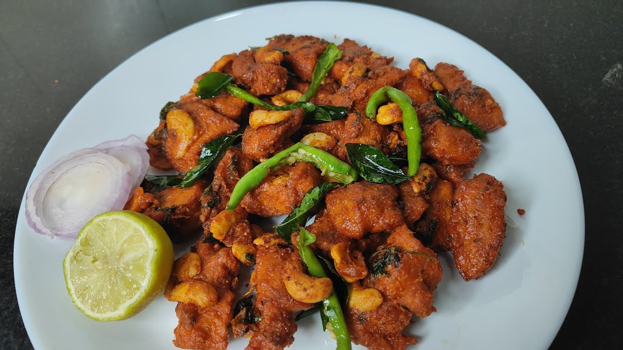 Chicken pakodi | Chicken kaju pakodi recipe | Pushpa's kitchen  #chickenpakoda #chikenrecipe