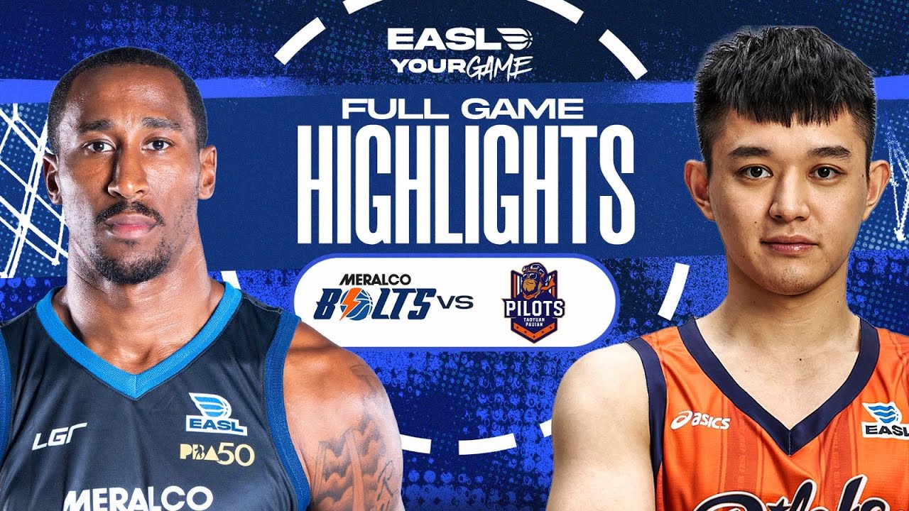 Самые яркие моменты матча: Meralco Bolts против Taoyuan Pauian Pilots | Сезон EASL 2025-26