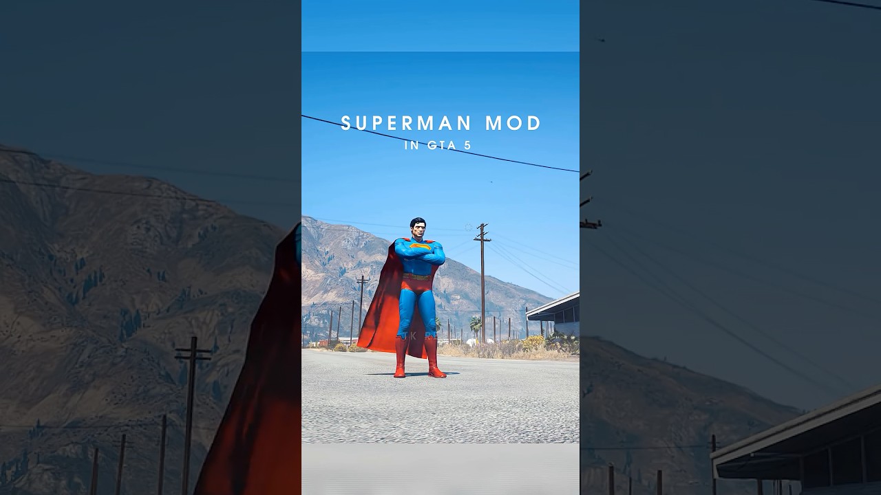 GTA 5 - SUPERMAN 2025 FLIGHT  #gta5mods #gta5 #superman