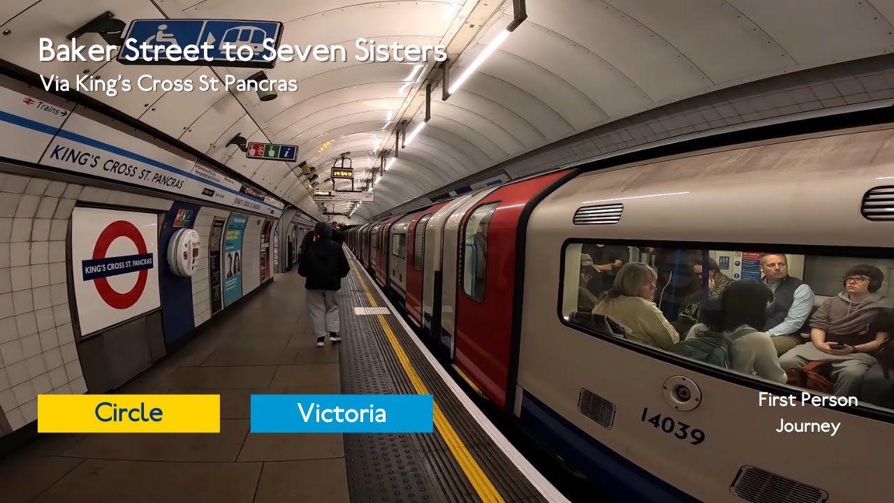 London Underground First Person Journey: Baker Street to Seven Sisters