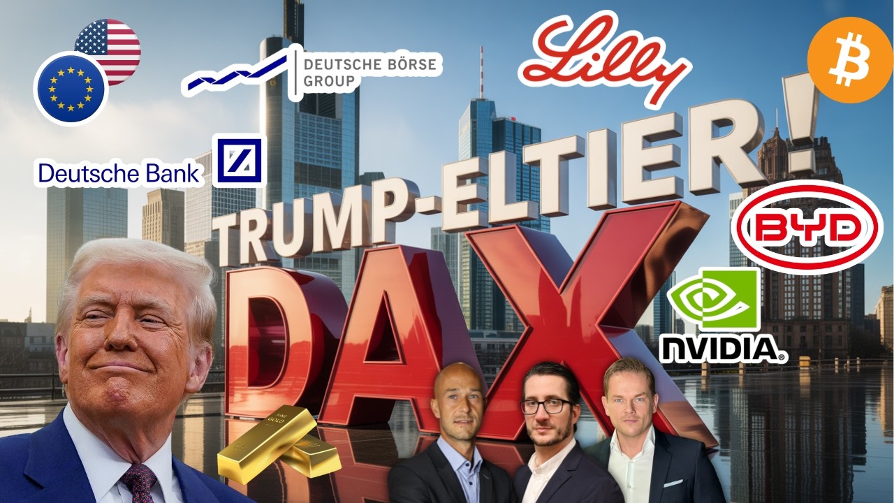 DAX negativ: Bitcoin, Platin, Mercedes Benz, Dt. B&ouml;rse, Dt. Telekom, NVIDIA, EURUSD, Eli Lilly