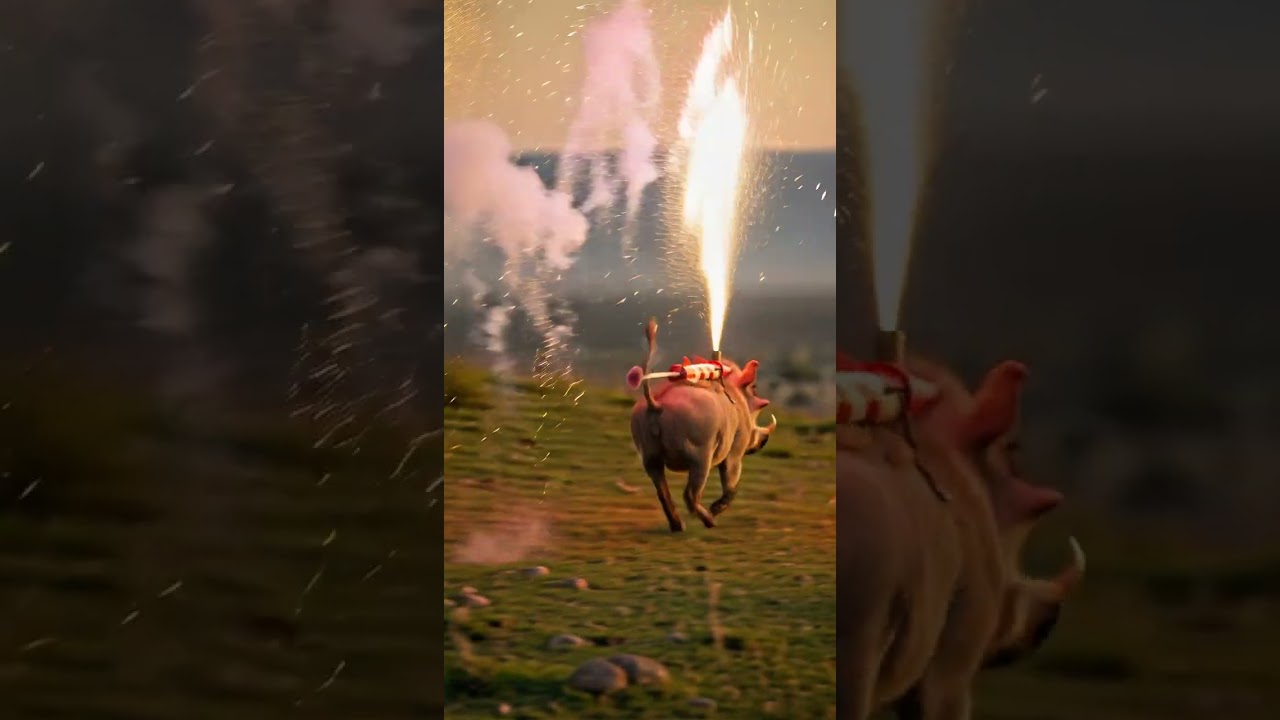 😂 Warthog vs Lion Funny Moments Watch the epic showdown 