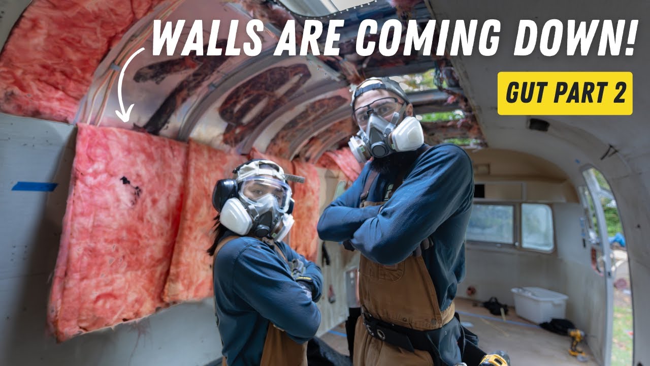 REMOVING WALLS & WINDOWS off our Vintage Airstream (Ep.3)