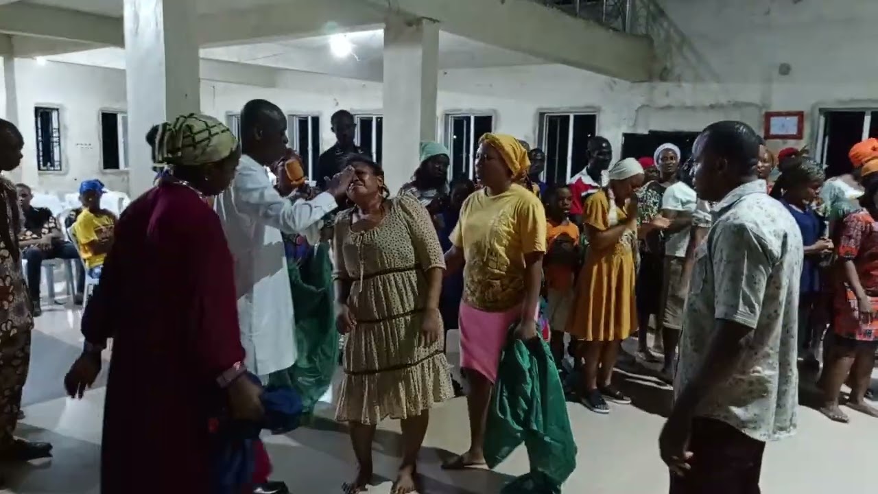 Deliverance session during Day 3 of the Revival service