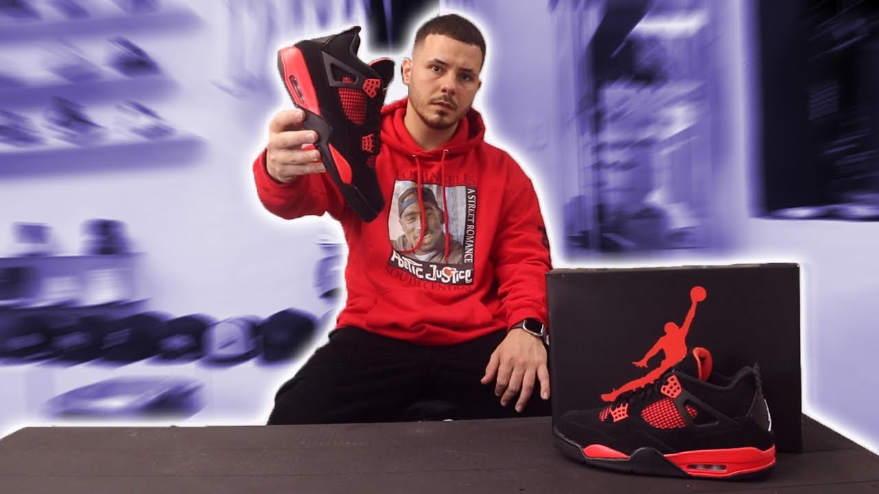 Air Jordan 4 “RED THUNDER” Unboxing + Review | Español