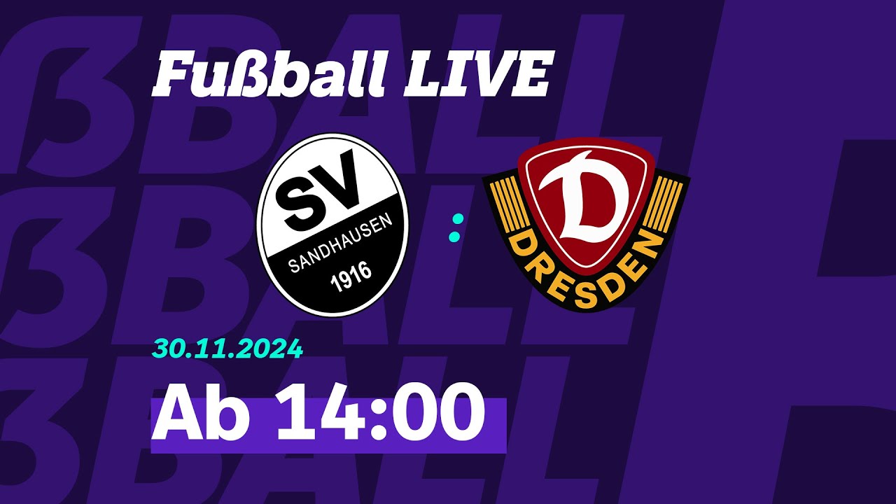 3. Liga: SV Sandhausen - Dynamo Dresden (Re-Live) | SWR Sport
