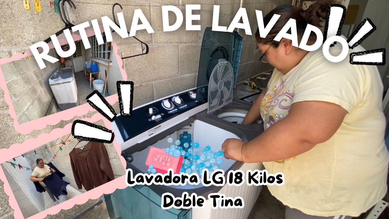 LAVANDO EN MI NUEVA LAVADORA ✅ || Rutina de lavado 🫧🧼
