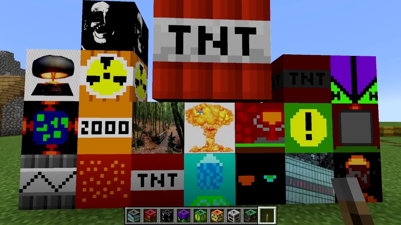 Minecraft: MEGA TNT MOD All Tier 3 Tnts (20+ TNT Explosions) in one video