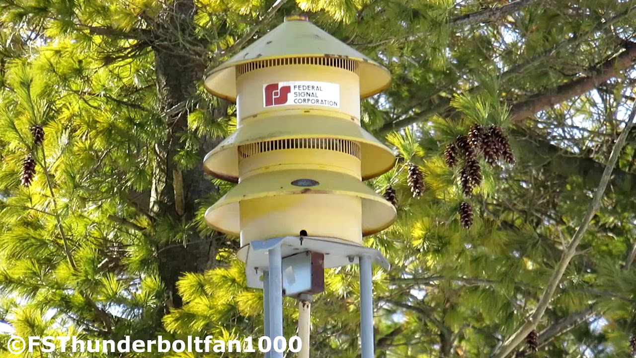 Federal Signal Model 2T Siren Test - Town of Wilson, WI