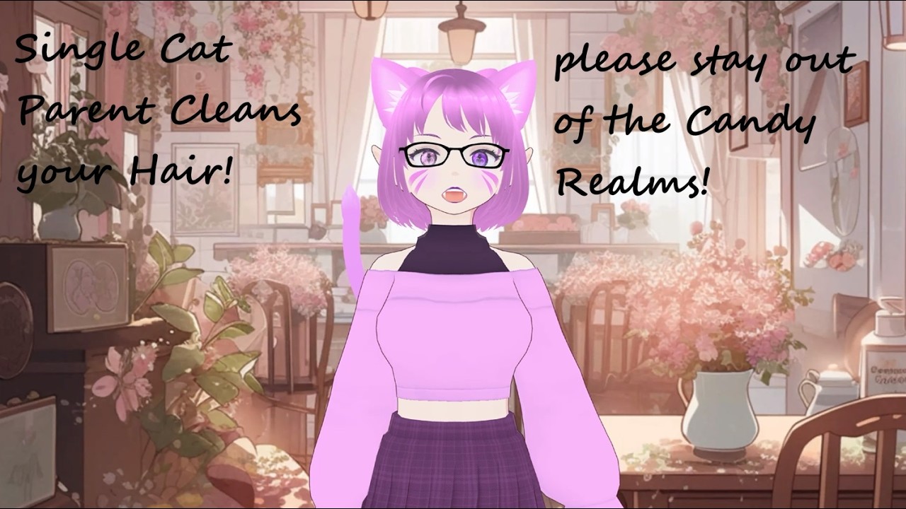 Cat Person Parent fixes your hair!
