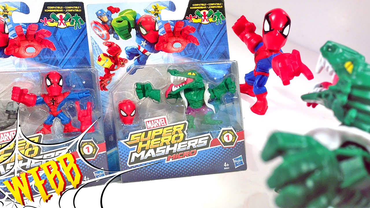Обзор Marvel Mashers Micro SPIDER-MAN LIZARD & ANTI-VENOM