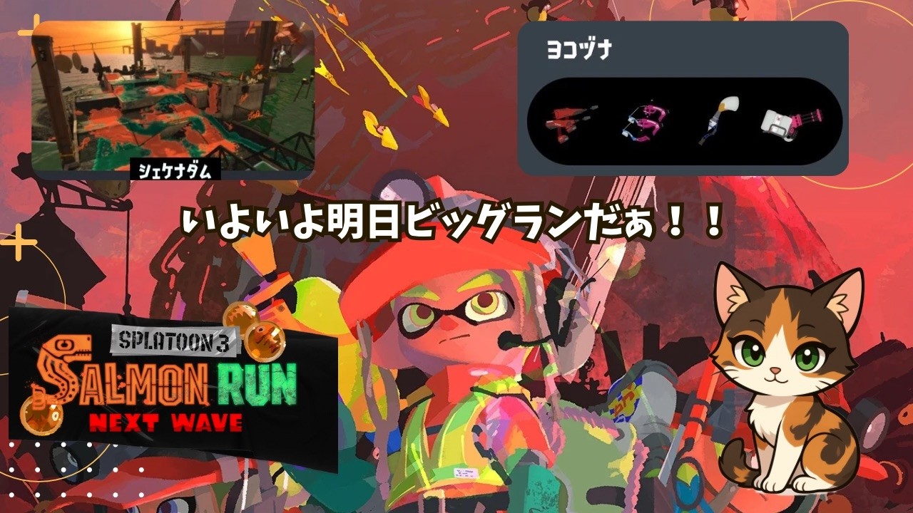 【参加歓迎】いよいよ明日ビッグランだよぉ【サーモンラン】【スプラトゥーン3】