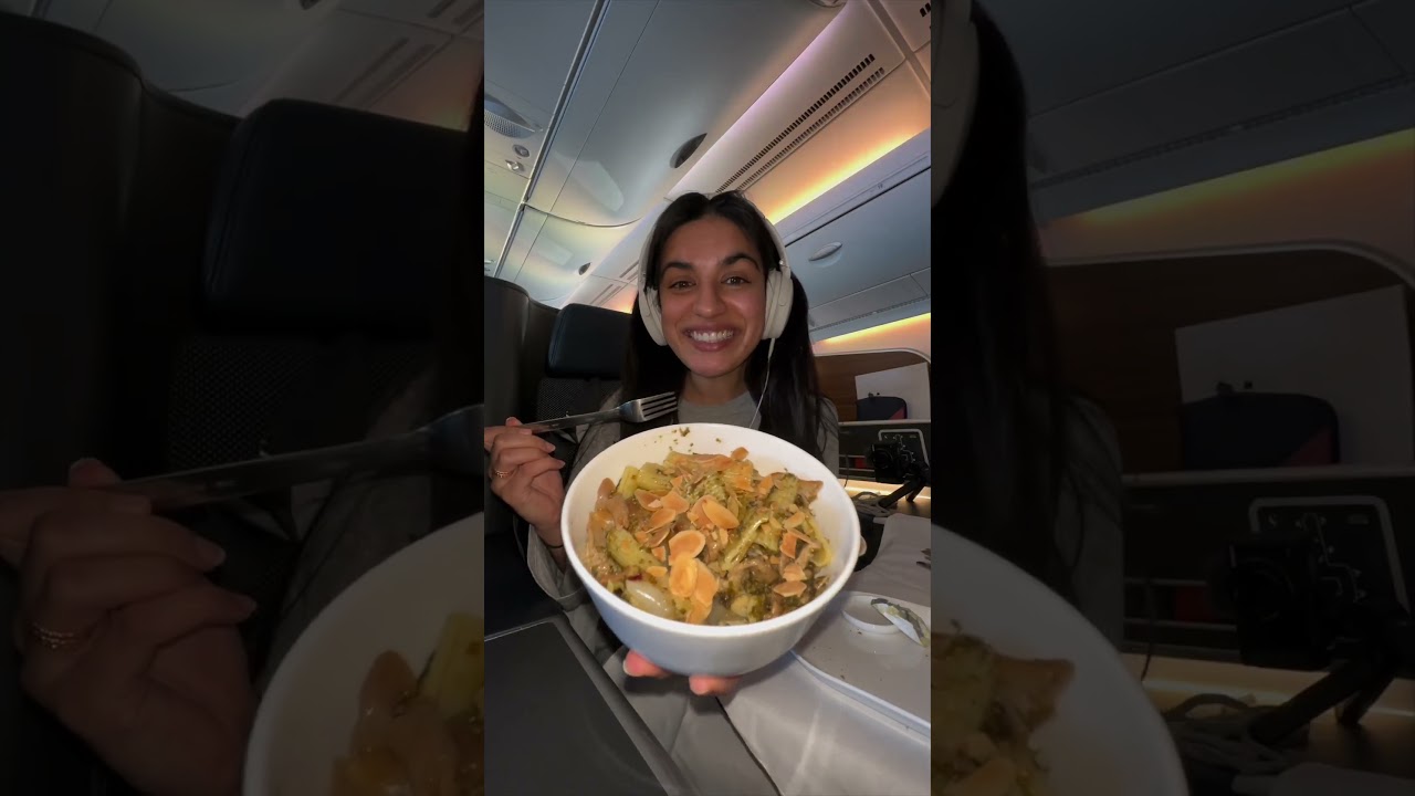 14hr Business Class seat to America #businessclass #hindi