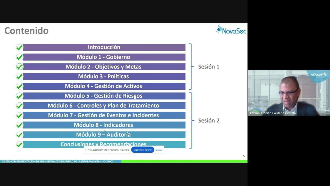 Curso Diseño e Implementación Práctica de un SGSI ISO 27001 - Parte 1