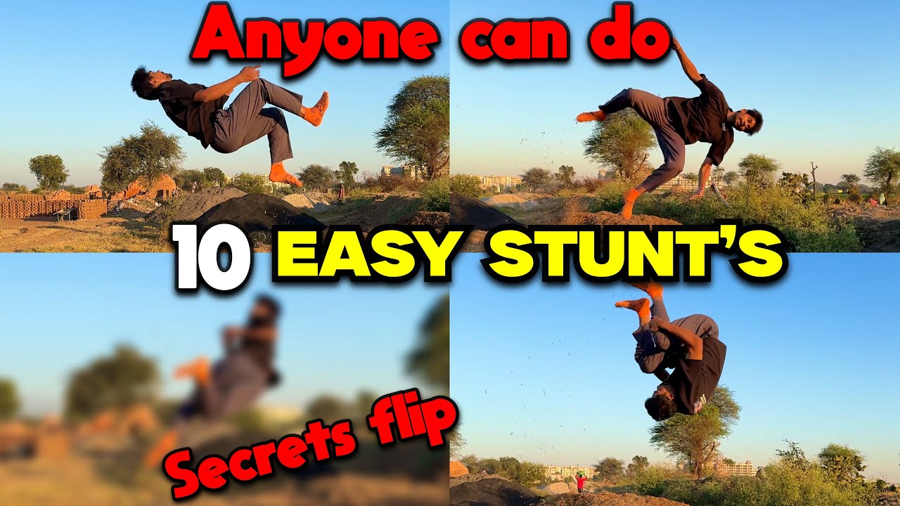 10 easy stunt’s anyone can do🤫 