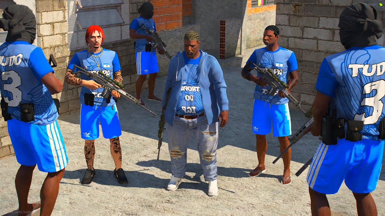 GTA V - VIDA DO CRIME - GORDAO LEVOU NOIS NO MIOLO DOS TCP - ELES ESTAO MUITO FORTE #66