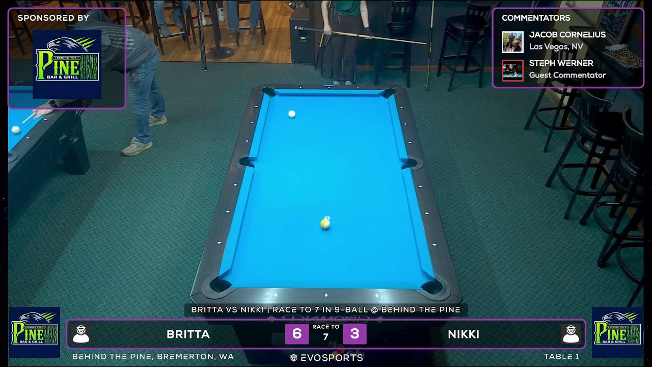 BRITTA vs NIKKI - BEHIND THE PINE - TABLE 1 | EvoSports