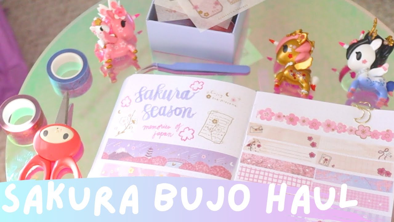 🌸 Sakura 🌸 Stationery Journaling BUJO Haul ft Notebook Therapy&rsquo;s Tsuki Collection