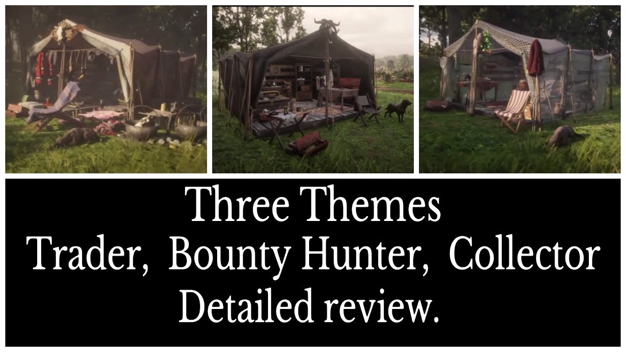 Camp Themes - Bounty Hunter, Trader, Collector -  RDR2 Online