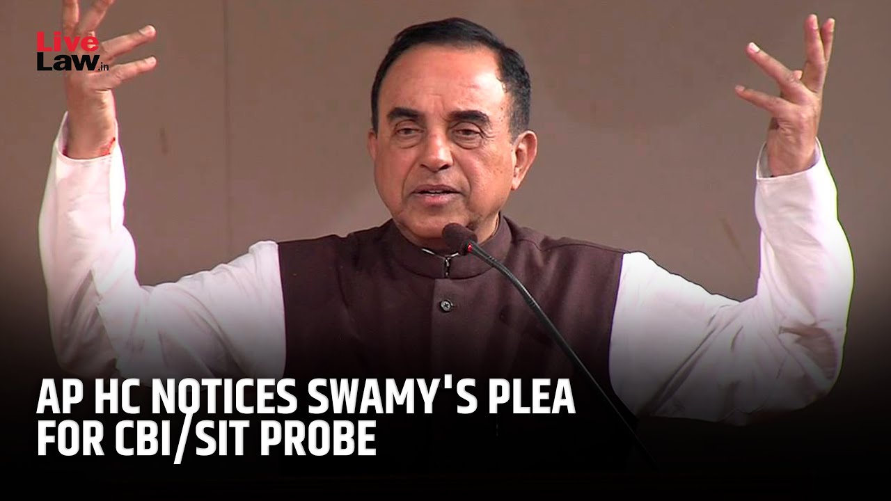 AP HC Issues Notice on Subramanian Swamy's Plea for CBI Probe into Tirupati Dy Mayor Poll Violence