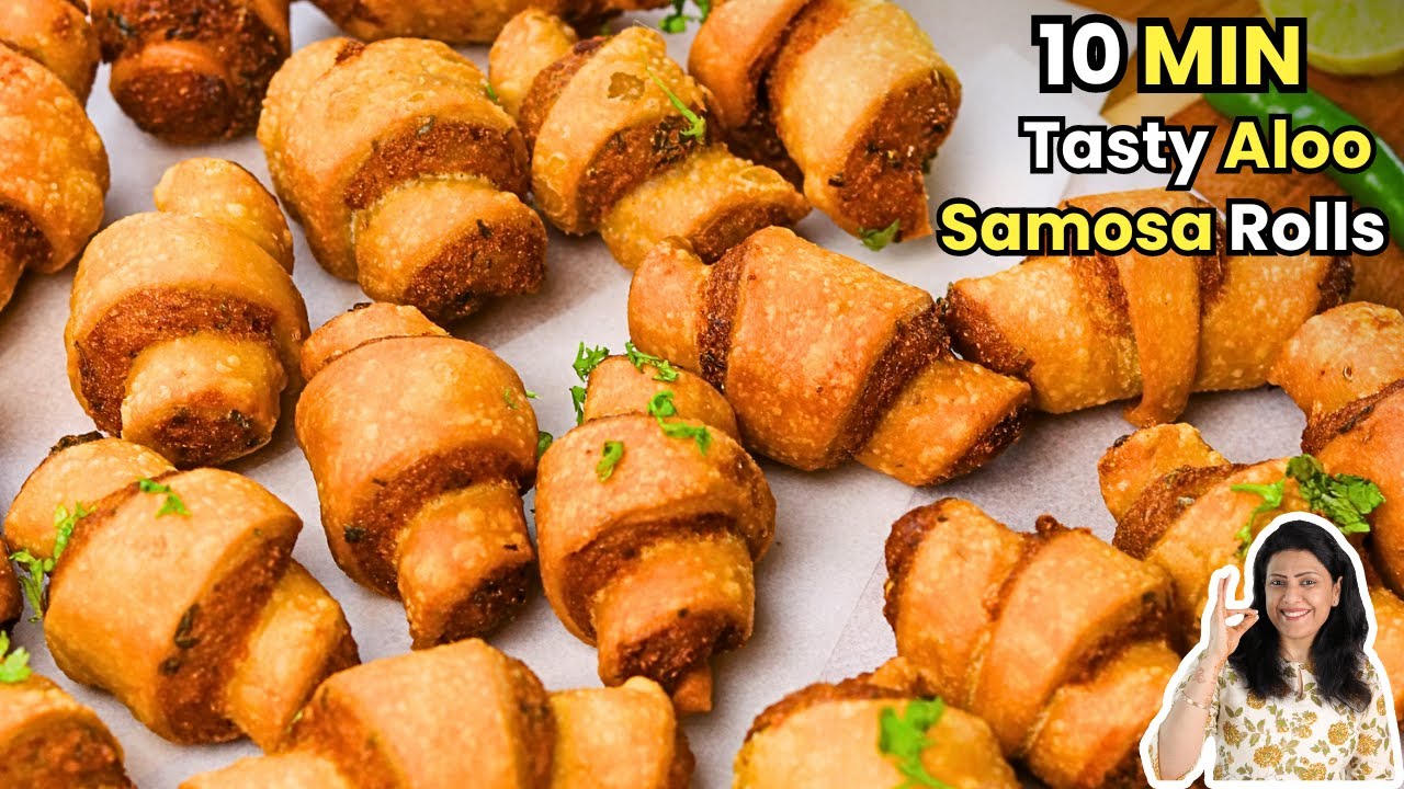 10 Min में नए मज़ेदार समोसा रोल बनाइये/असली समोसे को भूल जायेंगे | Samosa Roll | MintsRecipes