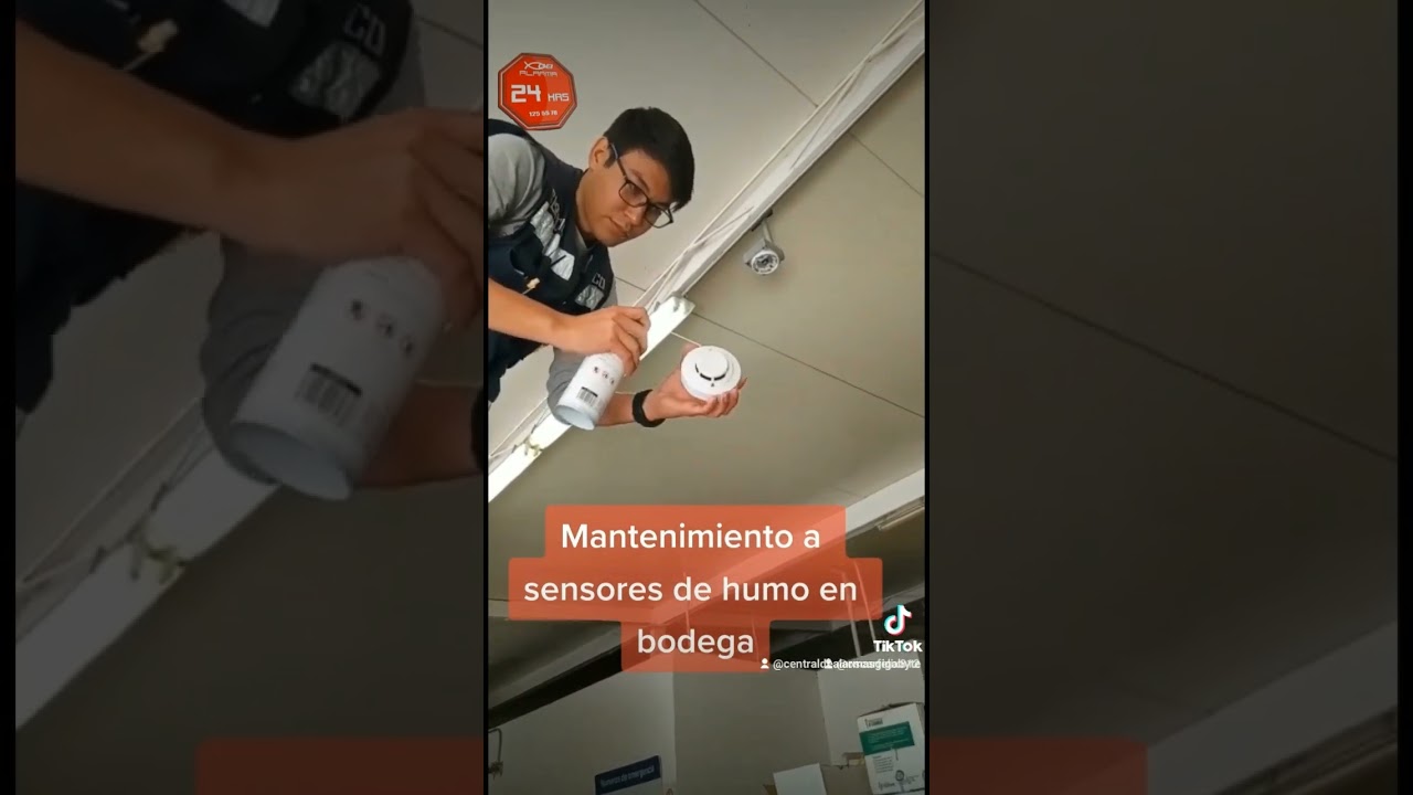 🛑 mantenimiento  de sensores de humo, sistema  contra incendios  🔥👨‍🚒 🛑 Prevenga posibles accidentes