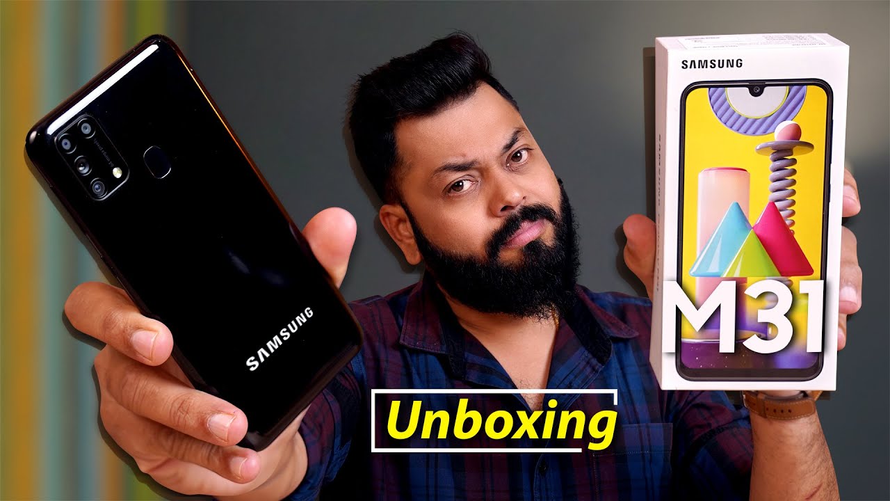 Samsung Galaxy M31 Unboxing & First Impressions ⚡⚡⚡ 6000mAh Battery, 64MP Cameras And More