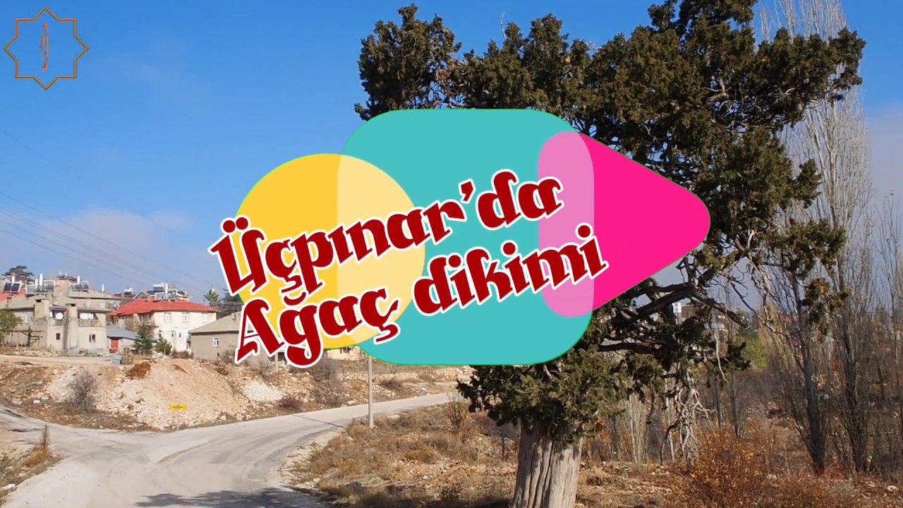 Bozkır Üçpınar’da 7’den 70’e mahalle sakinleri fidan dikti.
