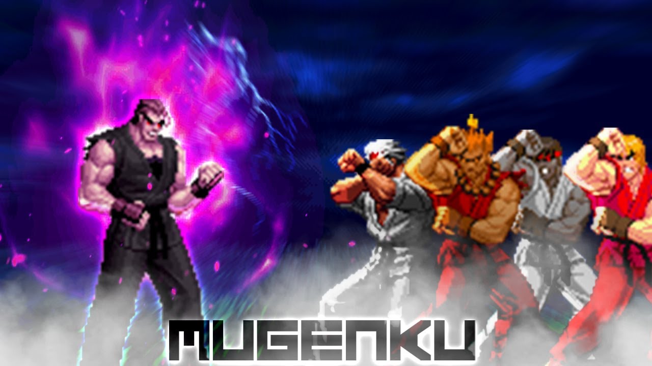 EVIL DAN?! ULTRA VIOLET DAN CHALLENGES RYU, KEN & AKUMA! MUGEN