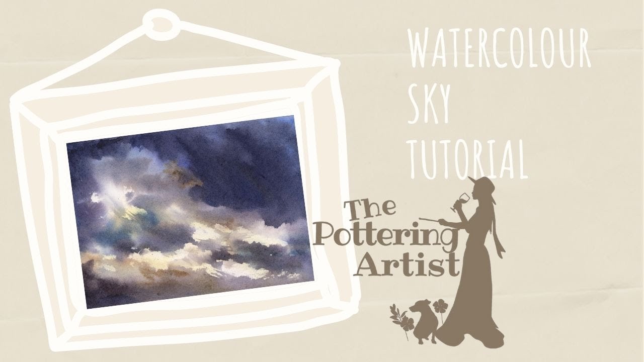 Painting a Sky and Clouds in Watercolor