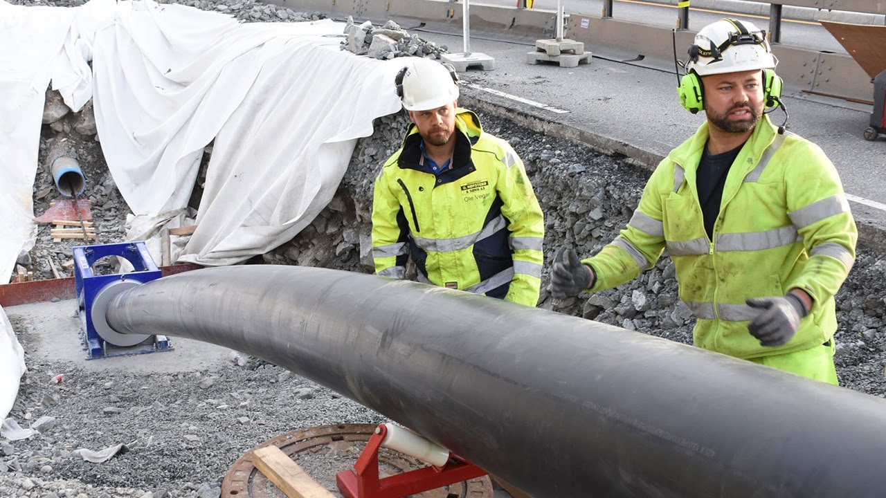Die Draw med 425mm PE100RC SDR33 i Kongsberg