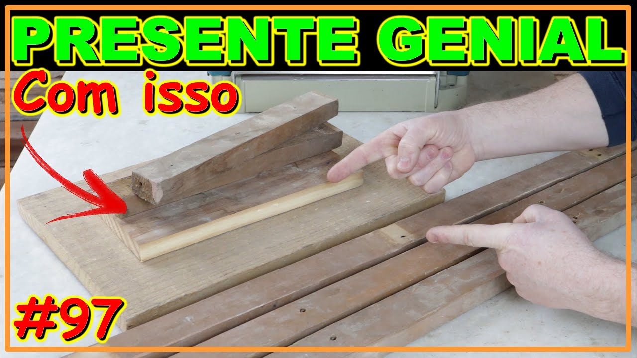 PRESENTE PERFEITO COM MADEIRAS VELHAS - MARCENARIA CRIATIVA (VÍDEO #97) #marcenariacriativa