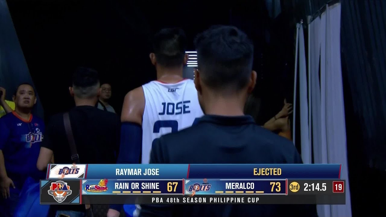 Raymar Jose gets ejected with F2 on Andrei Caracut | PBA Season 48 Philippine Cup